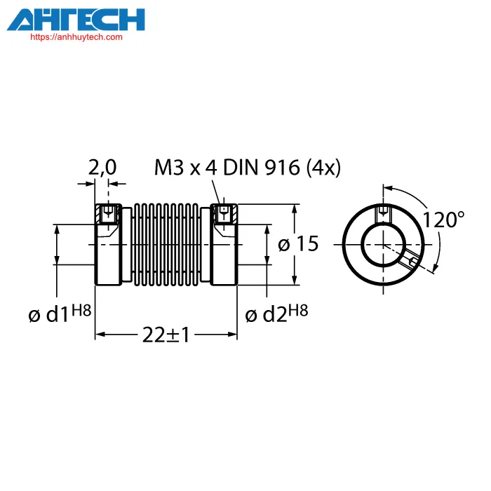 Phụ kiện cảm biến Turck rcs-15-08-06