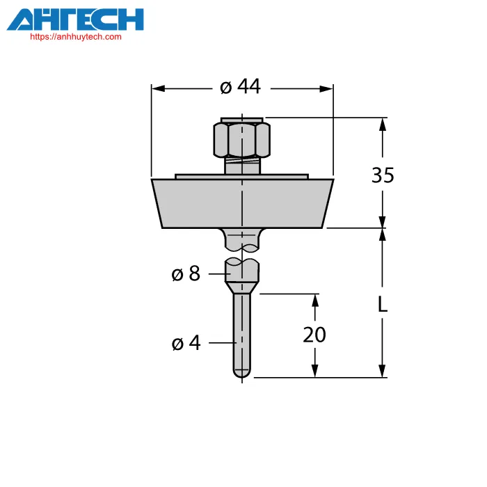 Phụ kiện cảm biến Turck thw-3-dn25k-a4-l150