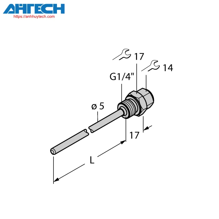 Phụ kiện cảm biến Turck thw-3-g1-4-a4-l420