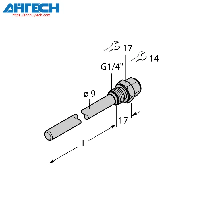 Phụ kiện cảm biến Turck thw-6-g1-4-a4-l600