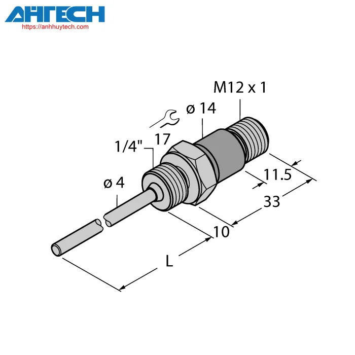 Cảm biến nhiệt độ Turck tp-104a-g1-4-h1141-l035