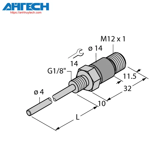 Cảm biến nhiệt độ Turck tp-104a-g1-8-h1141-l035