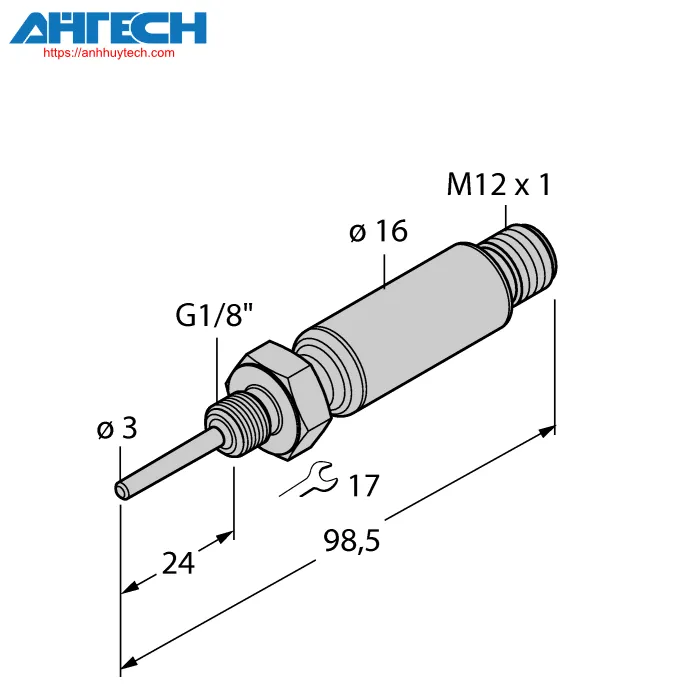 Temperature Sensor Turck ttms-103a-g1-8-liupn-h1140-l024