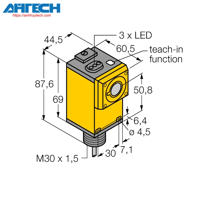 Cảm biến siêu âm Turck q45uliu64acr-w-30