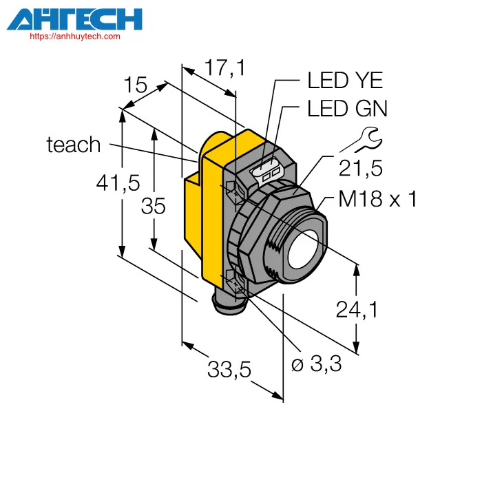 Cảm biến siêu âm Turck qs18upaq7