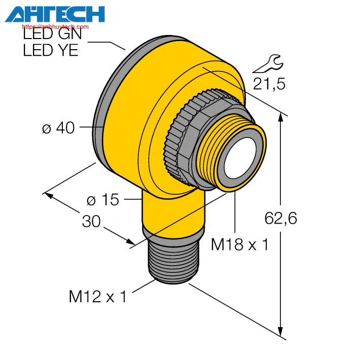 Ultrasonic Sensor Turck t18vp6urq